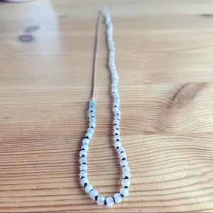 19.5" Ombre Beryl Half & Half Silk Knotted Sterling Silver .925 Necklace